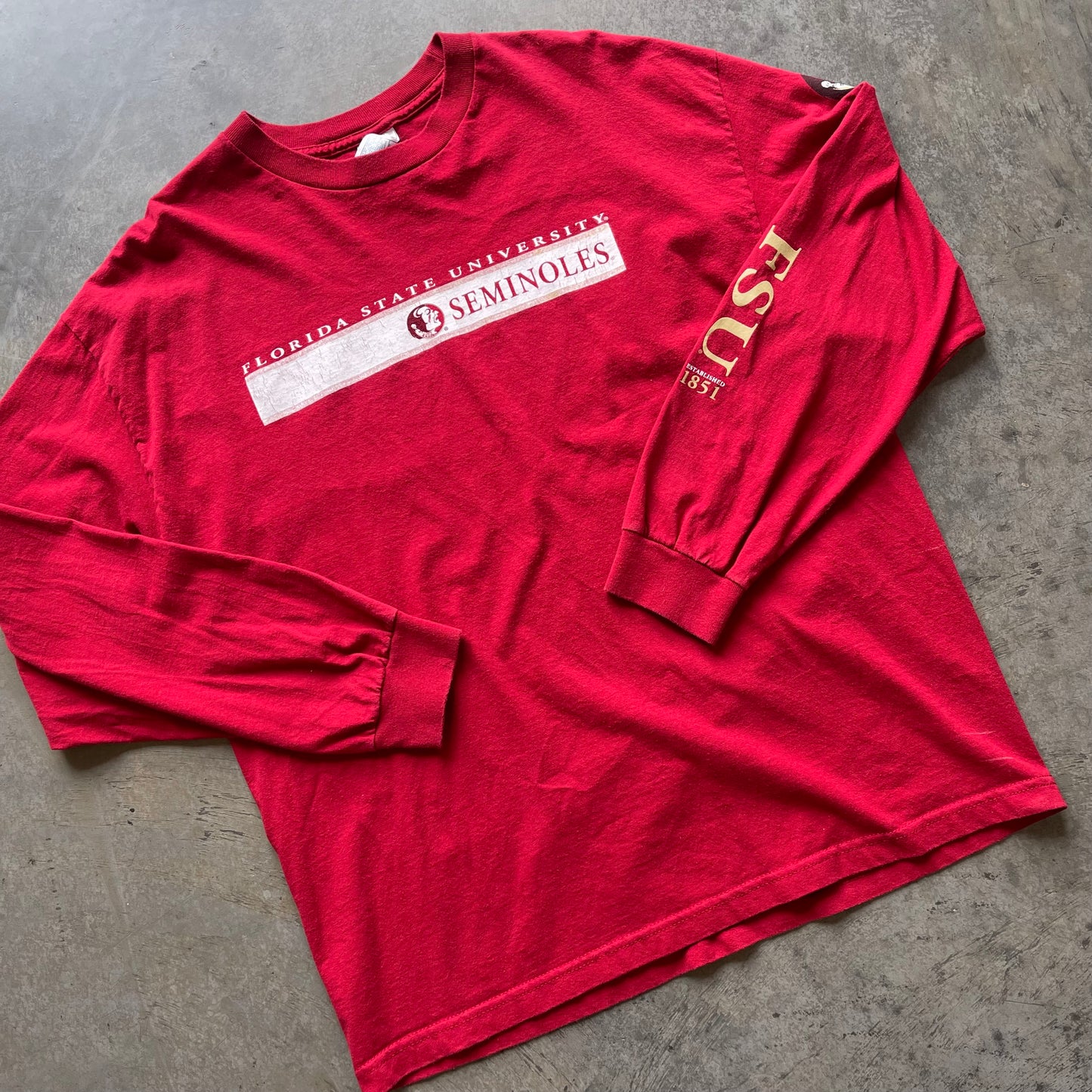 FSU Seminoles Garnet Long Sleeve T-Shirt