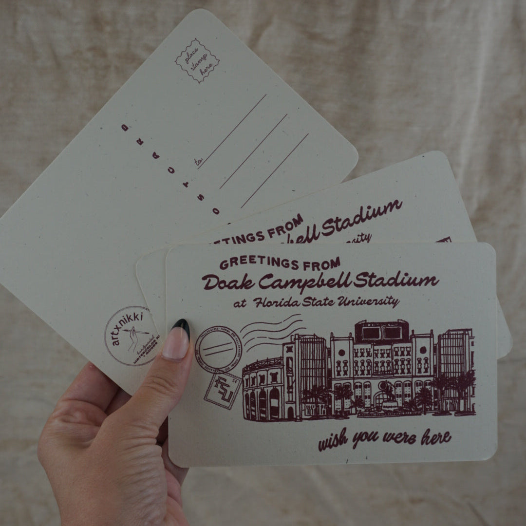 Greetings from Doak Campbell Postcard (AXN)