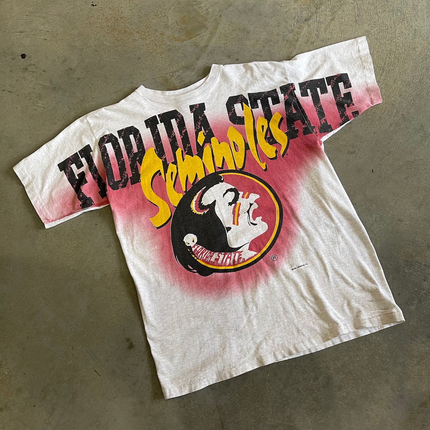 FSU Magic Johnson Paint Spray Shirt - XL