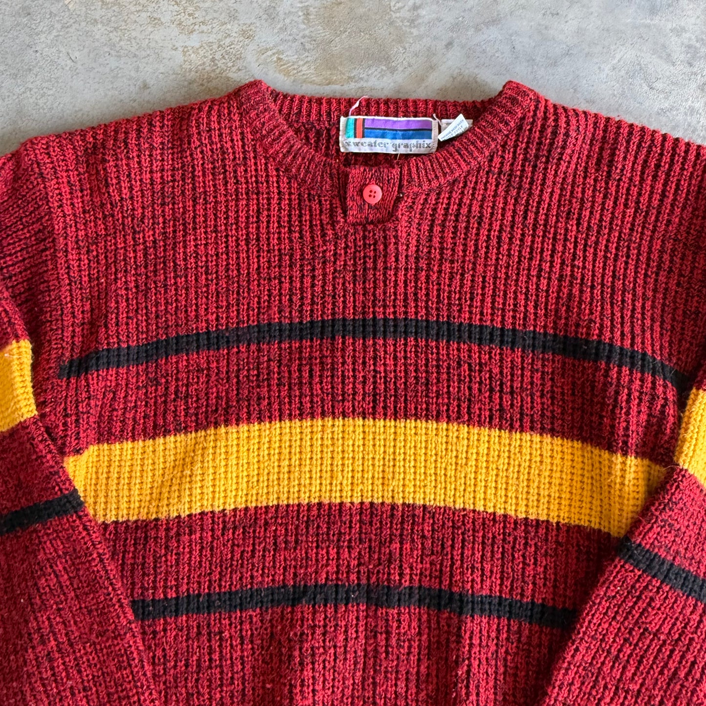 Striped Graphix Sweater