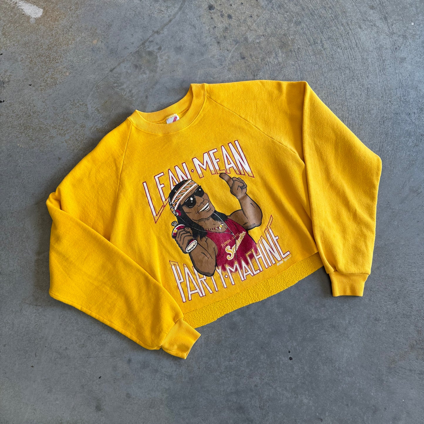 Lean Mean Party Machine Crop Sweatshirt