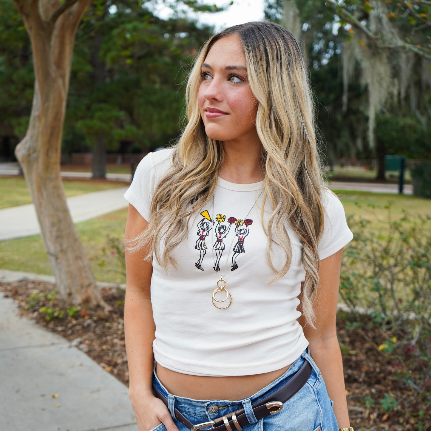 Picked x artxnikki FSU Cheerleader Tee