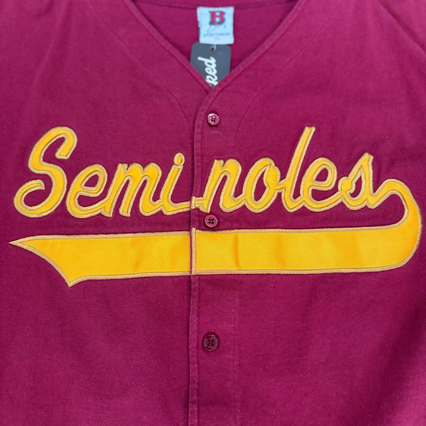 Seminoles Boa Sportswear Cotton Baseball Jersey