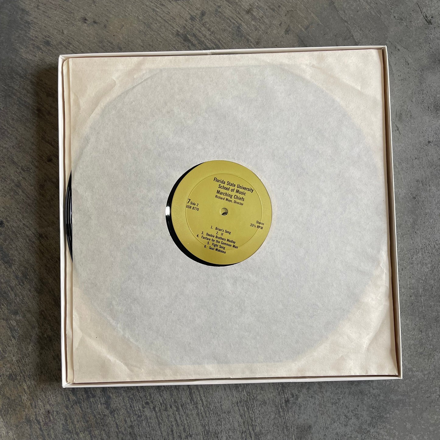 1975 FSU School of Music Bands Vinyl