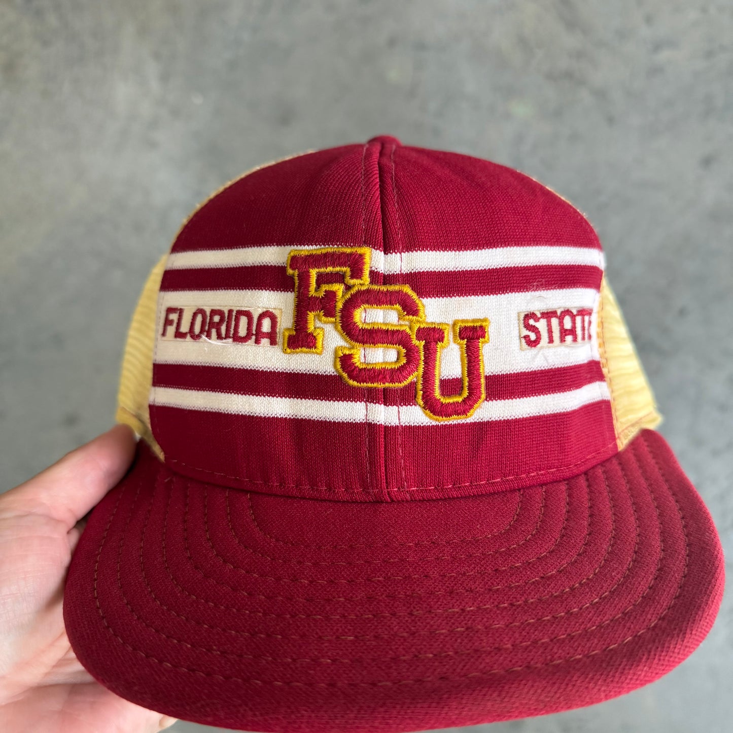 FSU Three Stripe AGD Trucker Hat (As-Is)