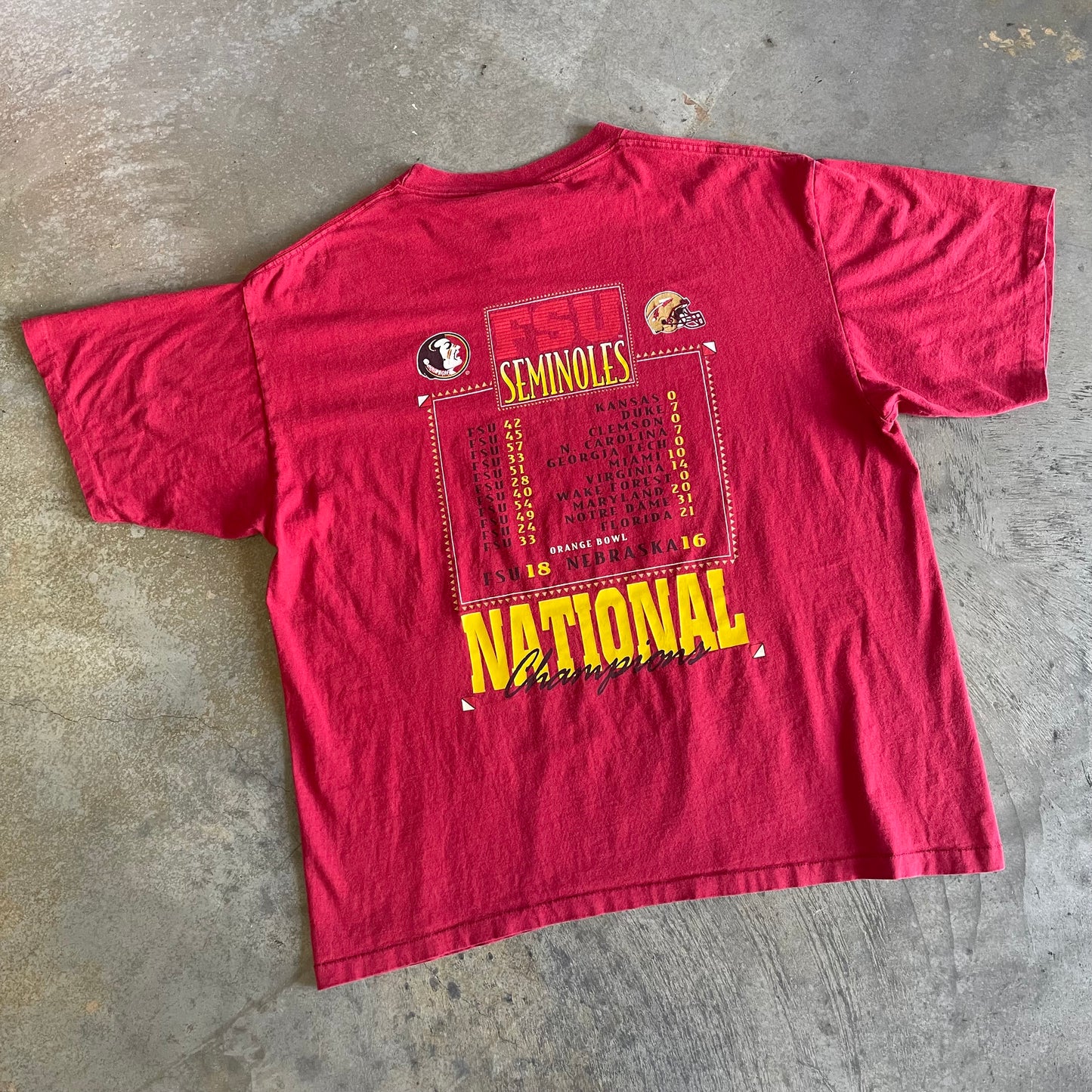 FSU Nutmeg 1993 Champs Shirt
