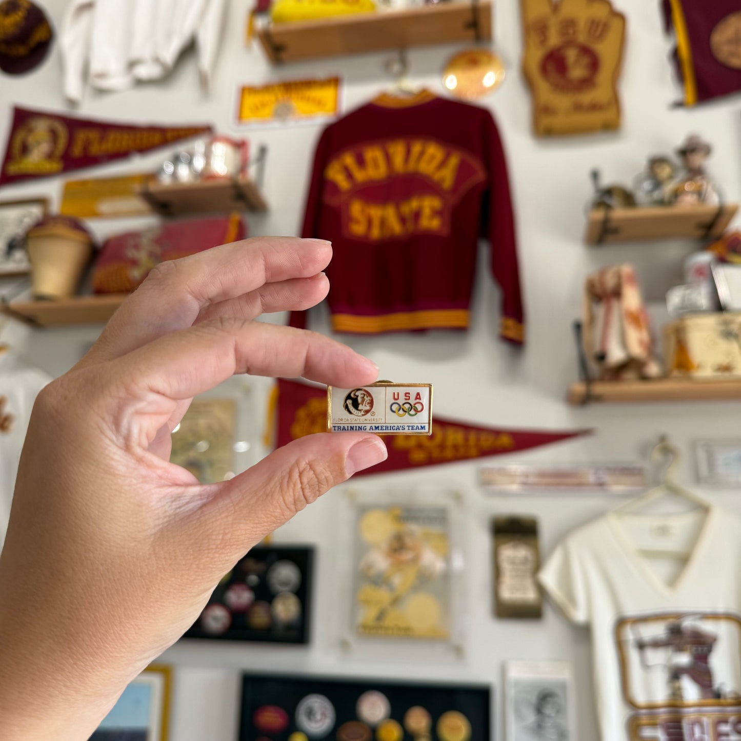 FSU 1996 Olympics Lapel Pin