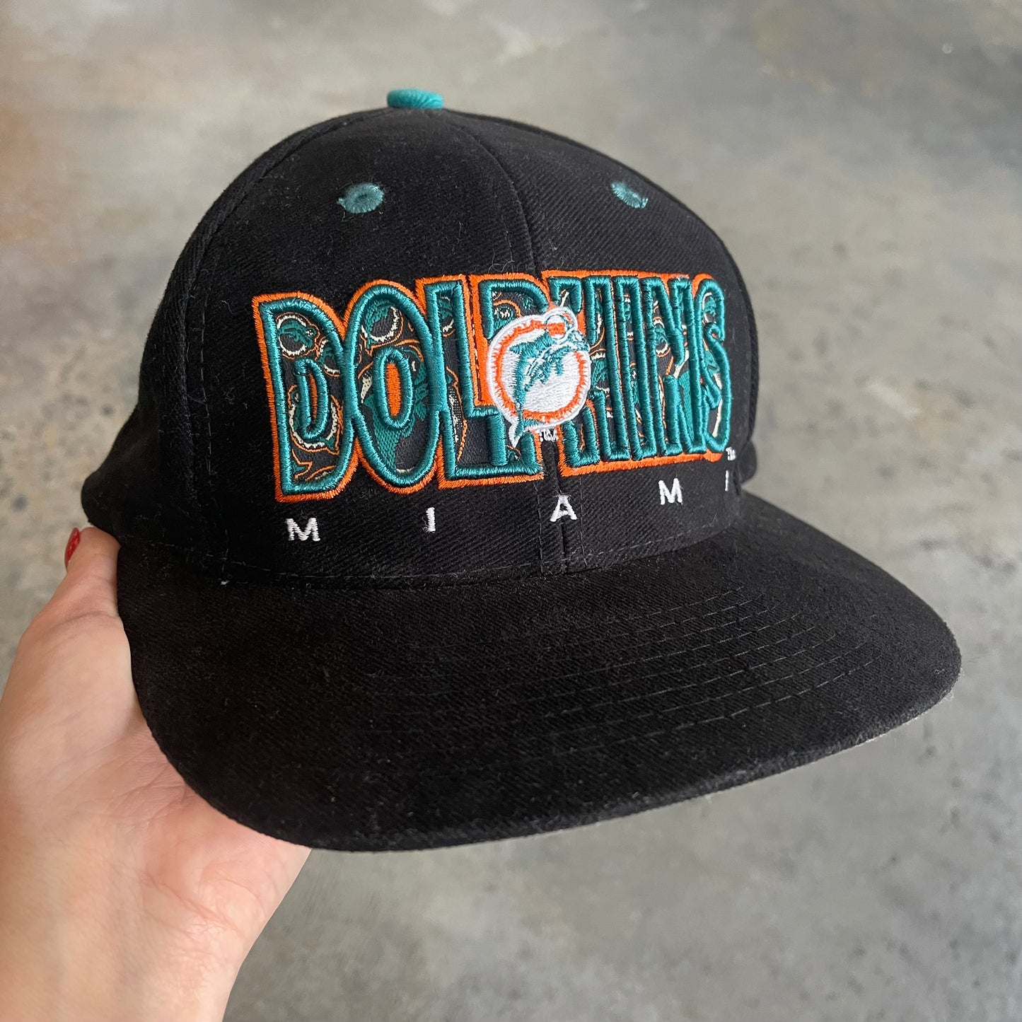 Miami Dolphins Puffy Paisley Print Hat
