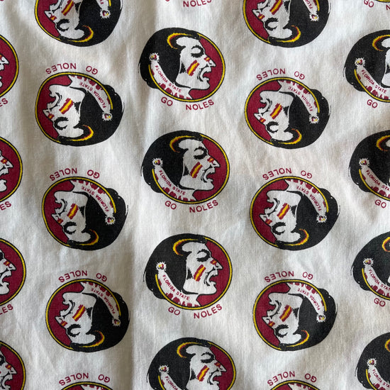 FSU White Seminole Heads Crop Tank