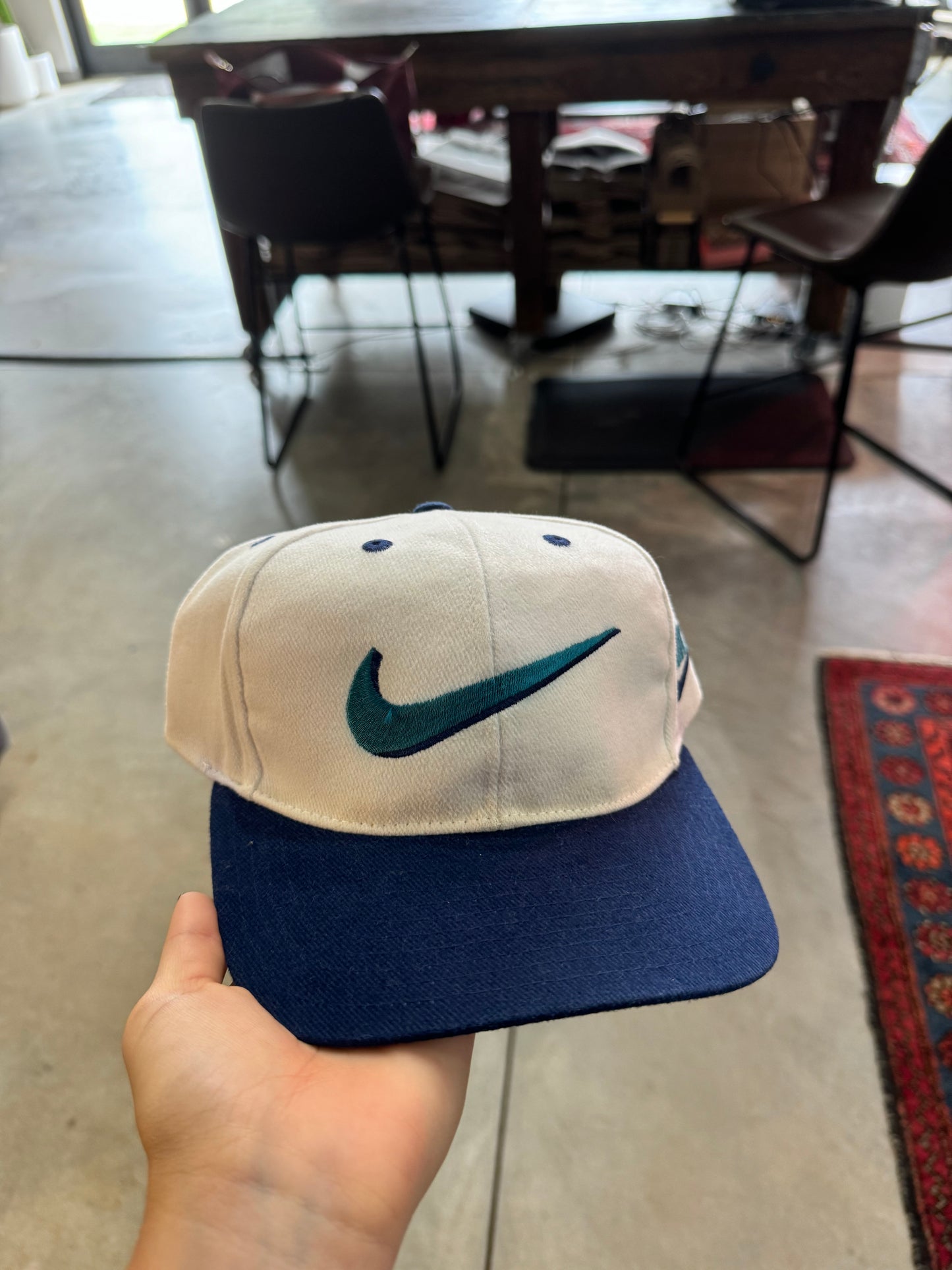 Blue Nike Swoosh Hat