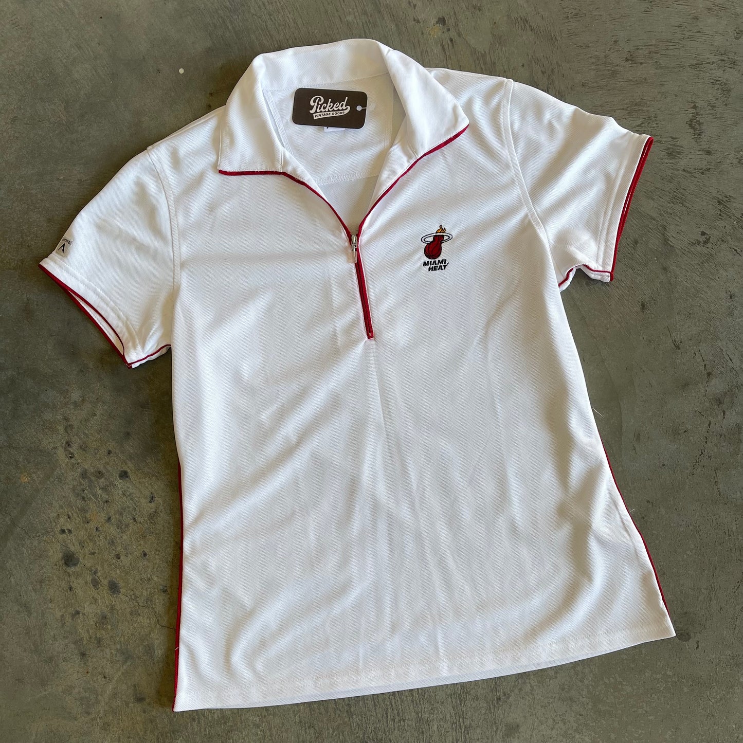 Miami Heat Women's Zip Up Baby Tee