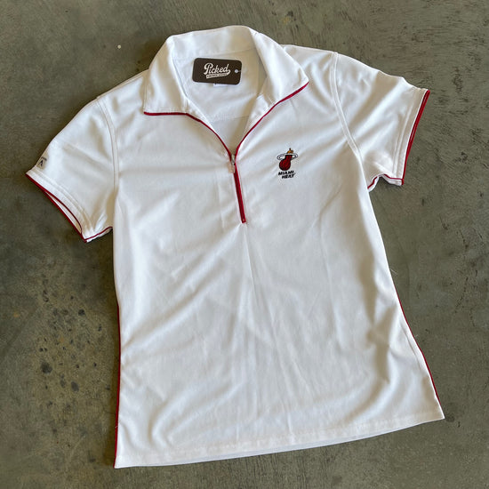 Miami Heat Women's Zip Up Baby Tee