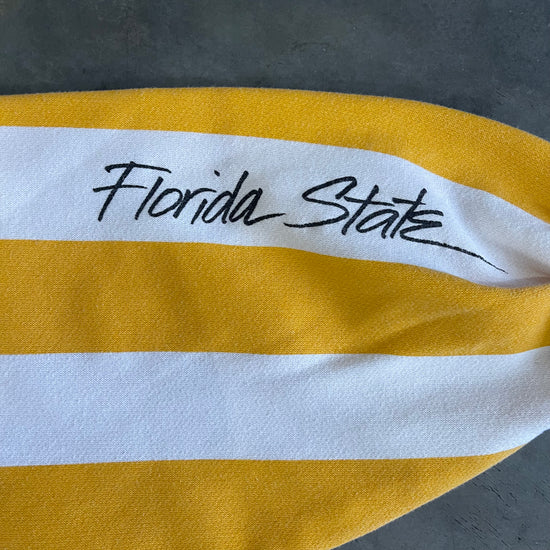 Florida State Gold Striped Crewneck