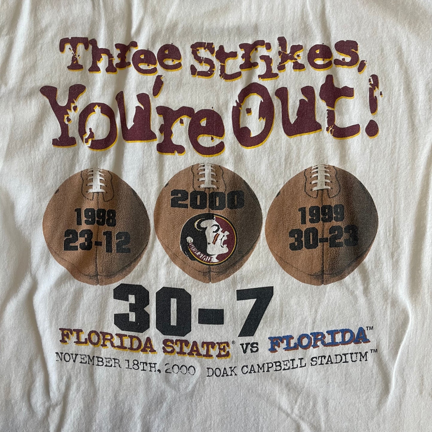FSU vs UF Battered & Bruised Shirt