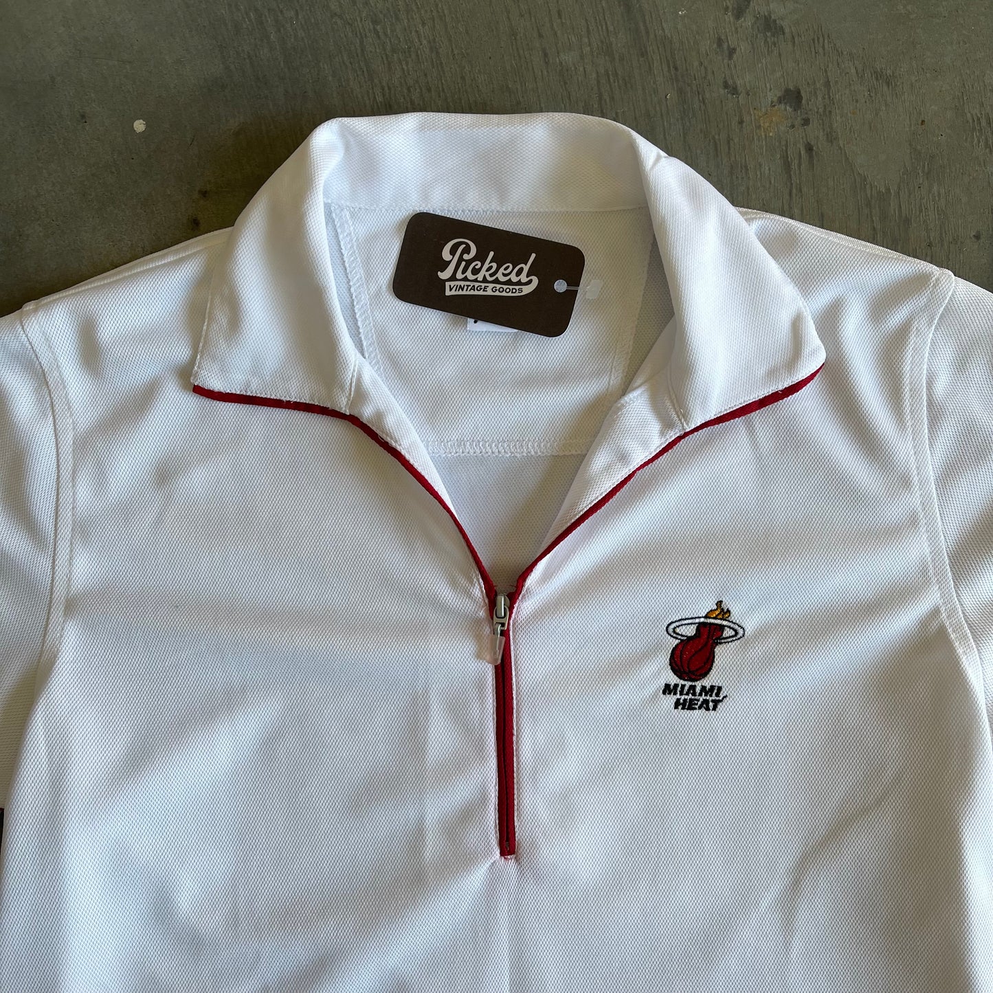 Miami Heat Women's Zip Up Baby Tee