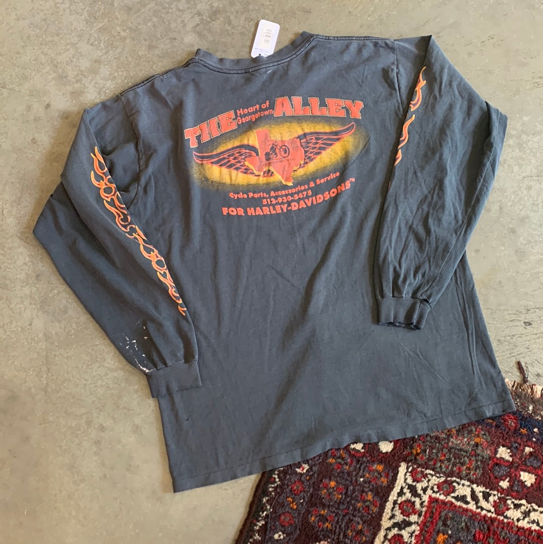 Harley Flaming LS Shirt - XL