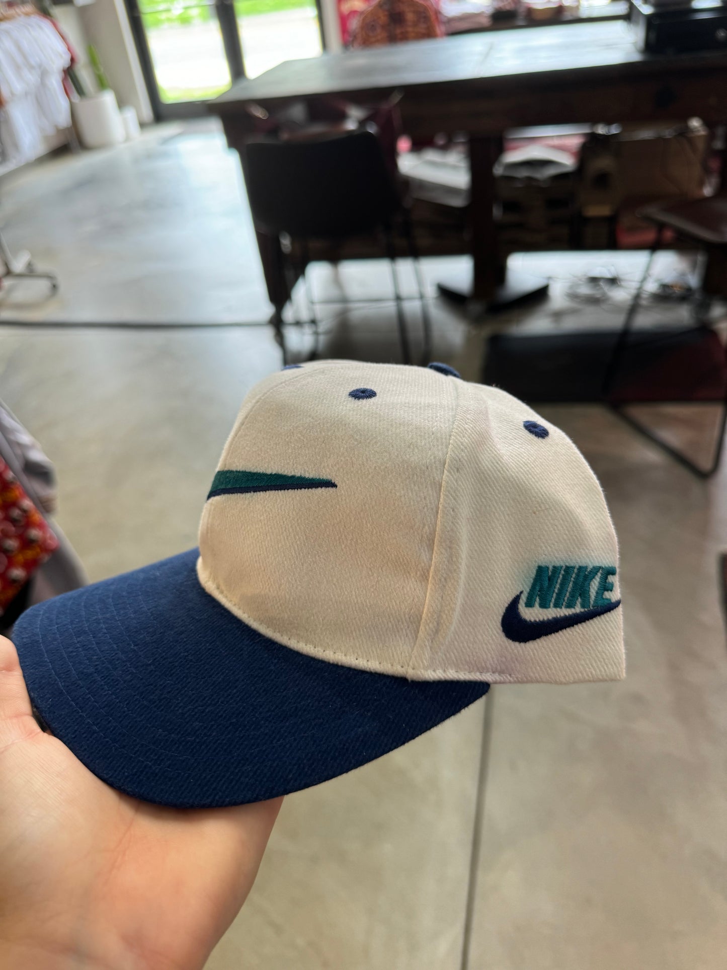 Blue Nike Swoosh Hat