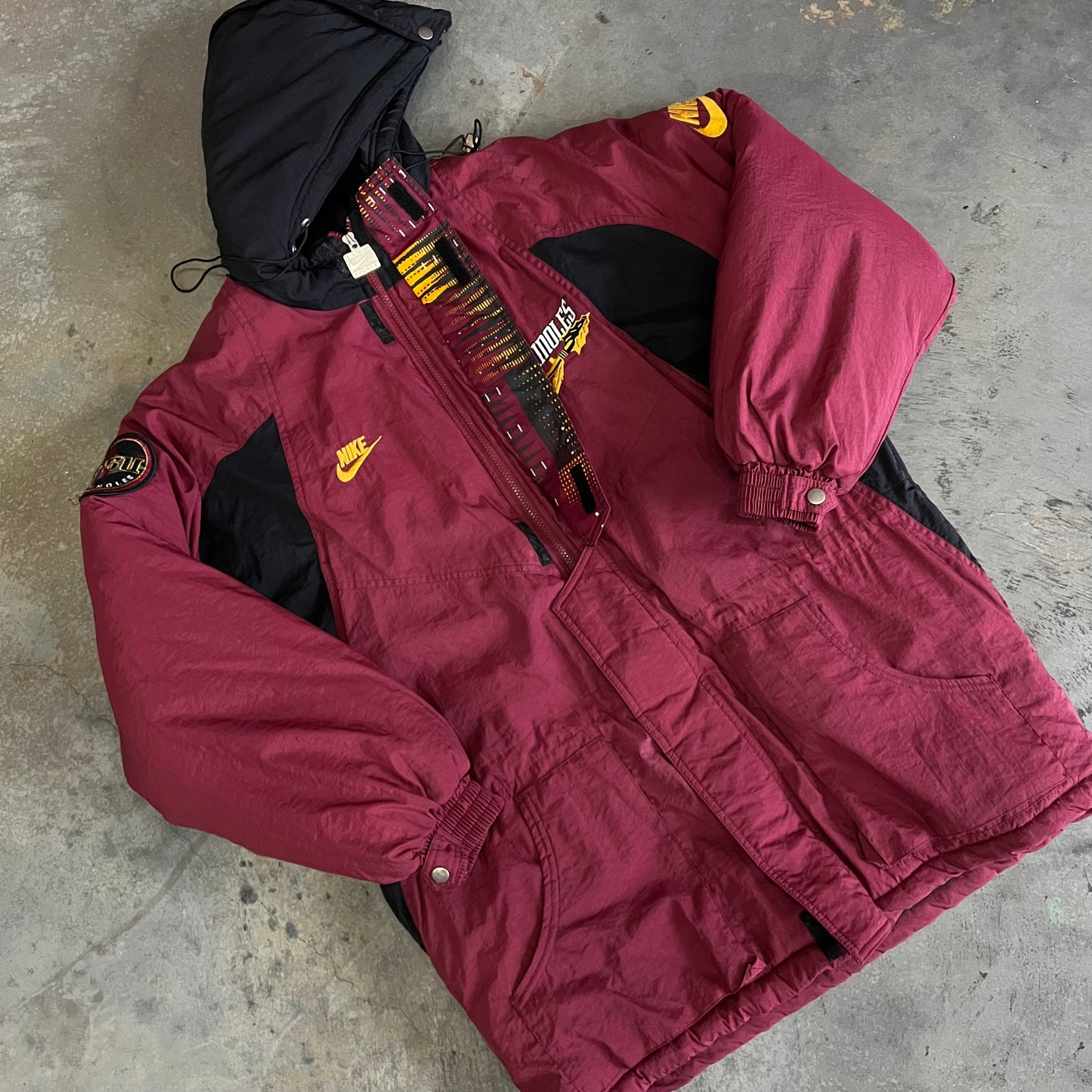 FSU Crossed Spears Nike Trench Coat - Medium