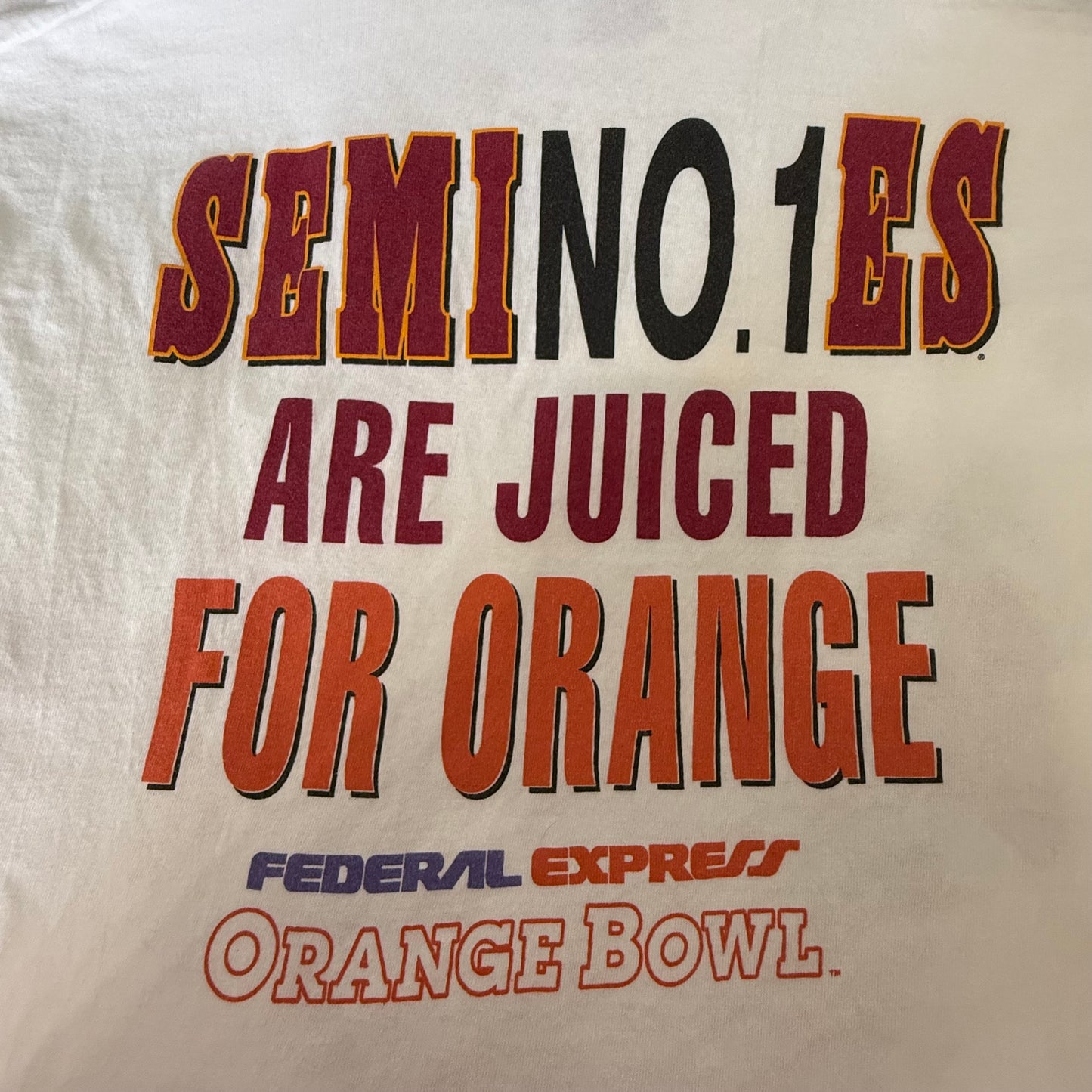 1994 Orange Bowl FSU vs. Nebraska Shirt