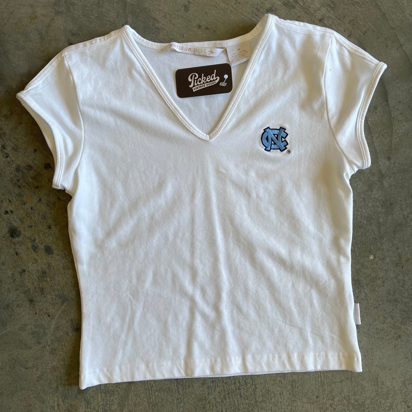 White UNC Baby Tee