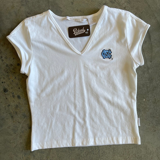 White UNC Baby Tee