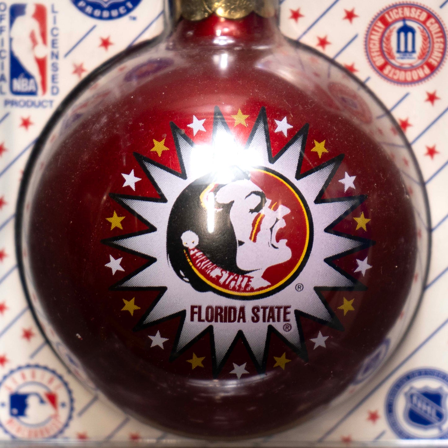 Florida State Old Logo Stars Ornament