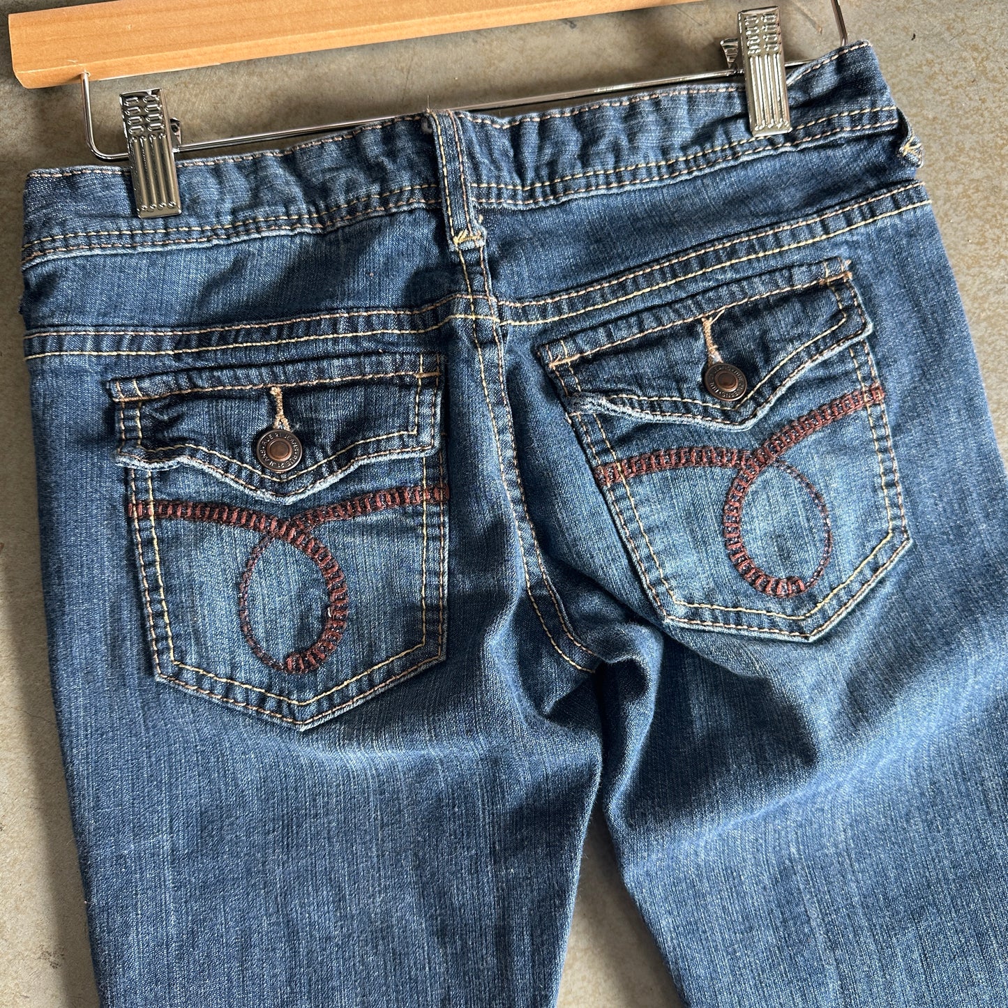 Y2K Rue 21 Stitched Pocket Jeans - 24x29