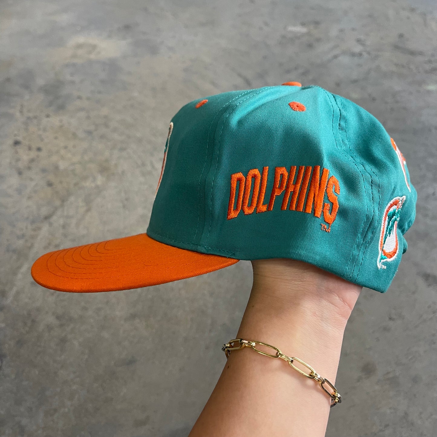 Dolphins Dolphins Dolphins Old Logo Eastport Hat