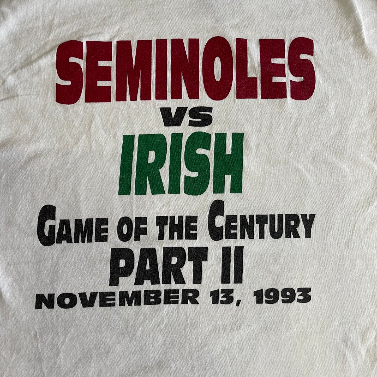 FSU vs Irish 1993 Shirt