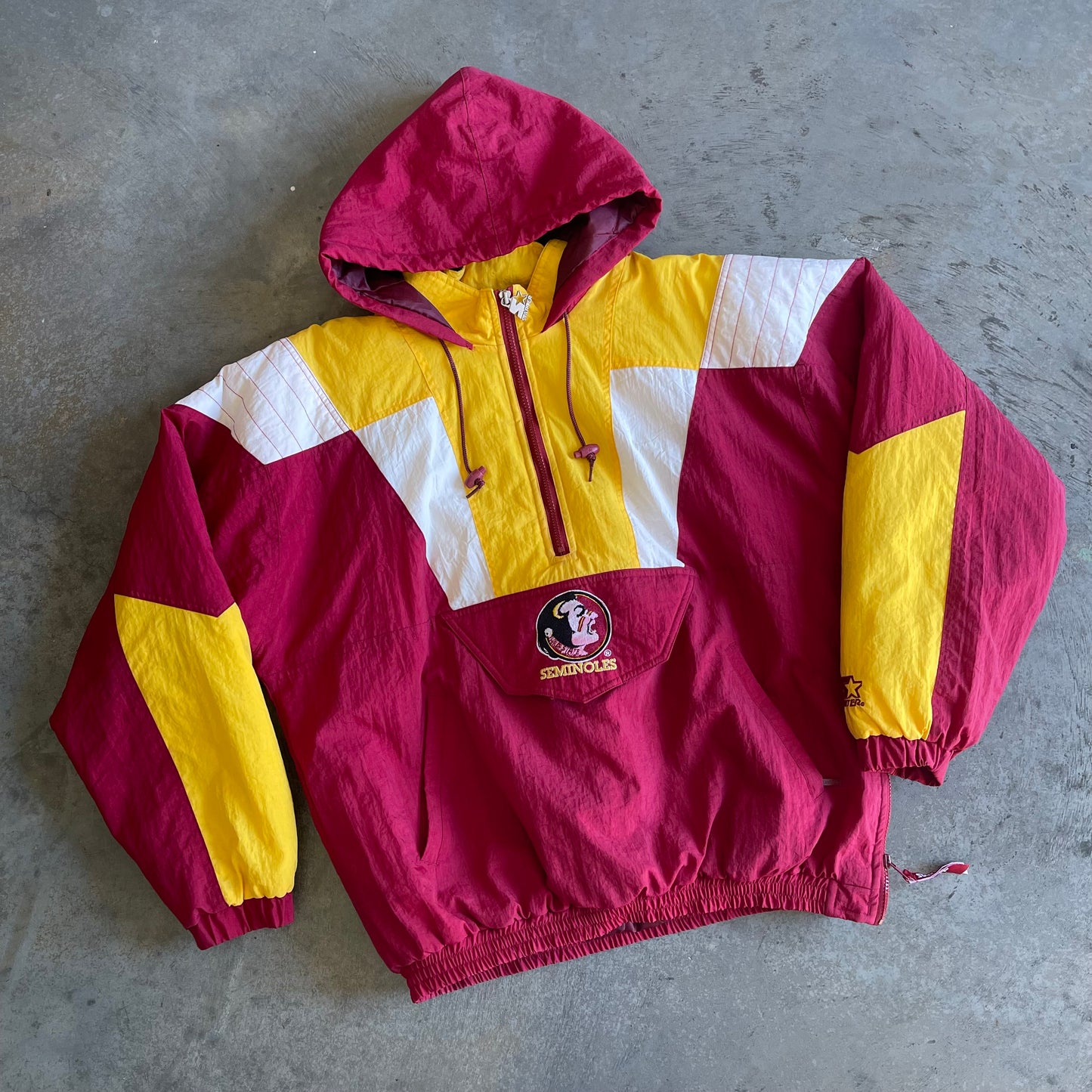 FSU 1/2 Zip Starter Puffer Jacket