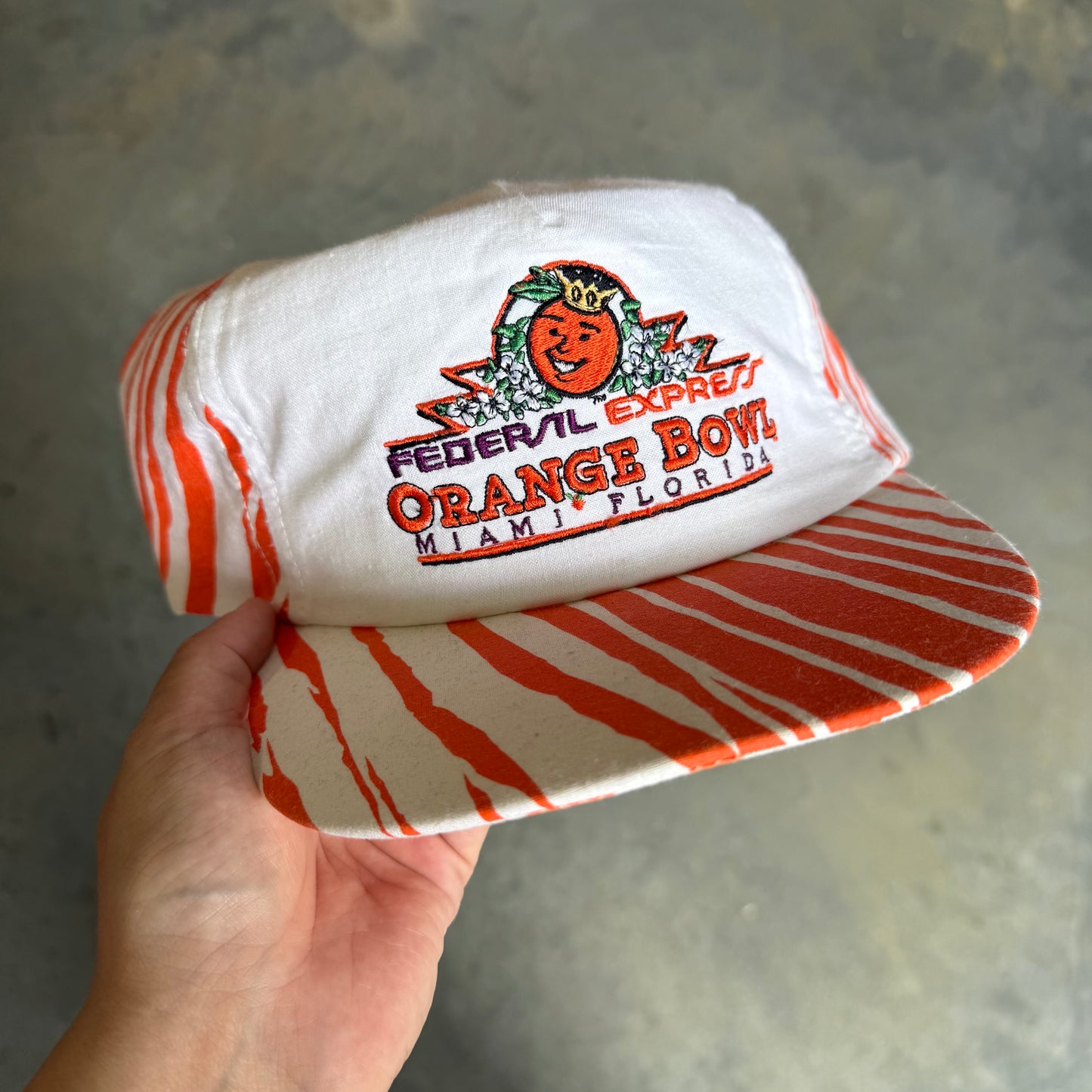 Orange Bowl Stripe Hat
