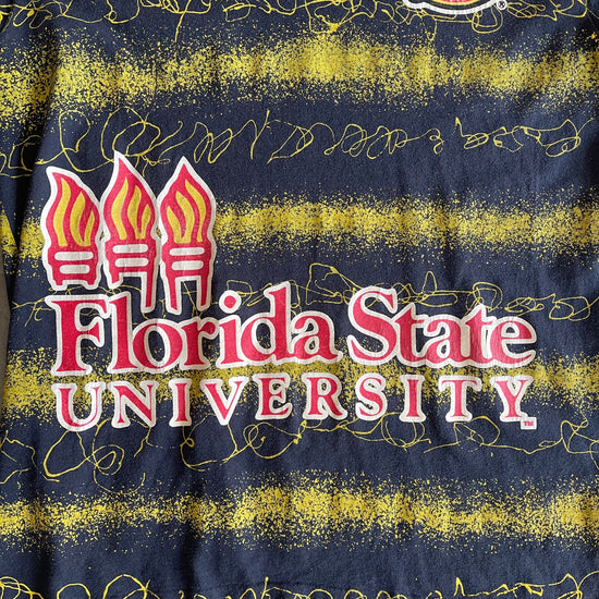 FSU Yellow Striped Paint Shirt