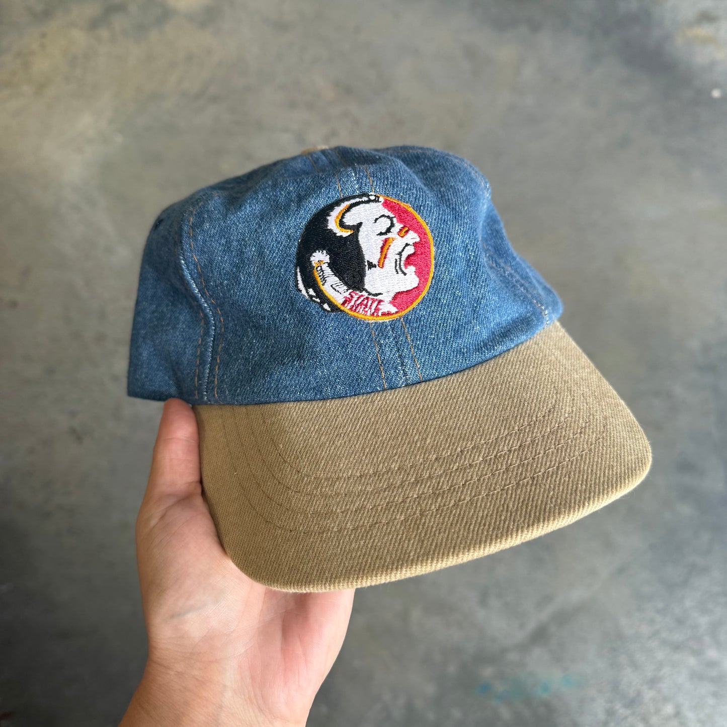 Denim & Tan FSU Hat