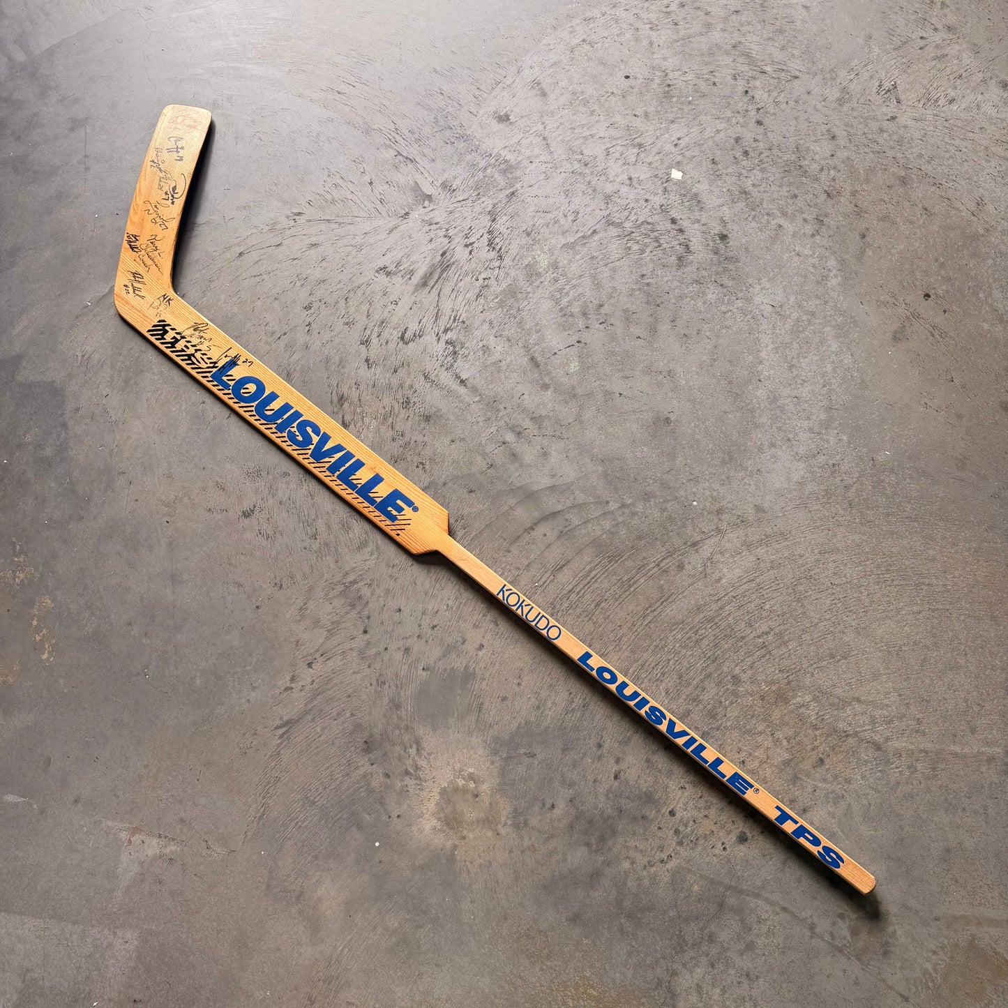 Tallahassee Tiger Sharks Inaugural Season Signed Hockey Stick