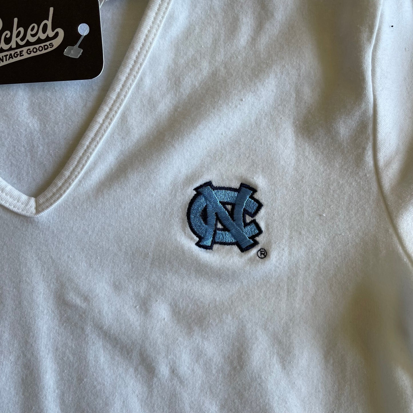 White UNC Baby Tee