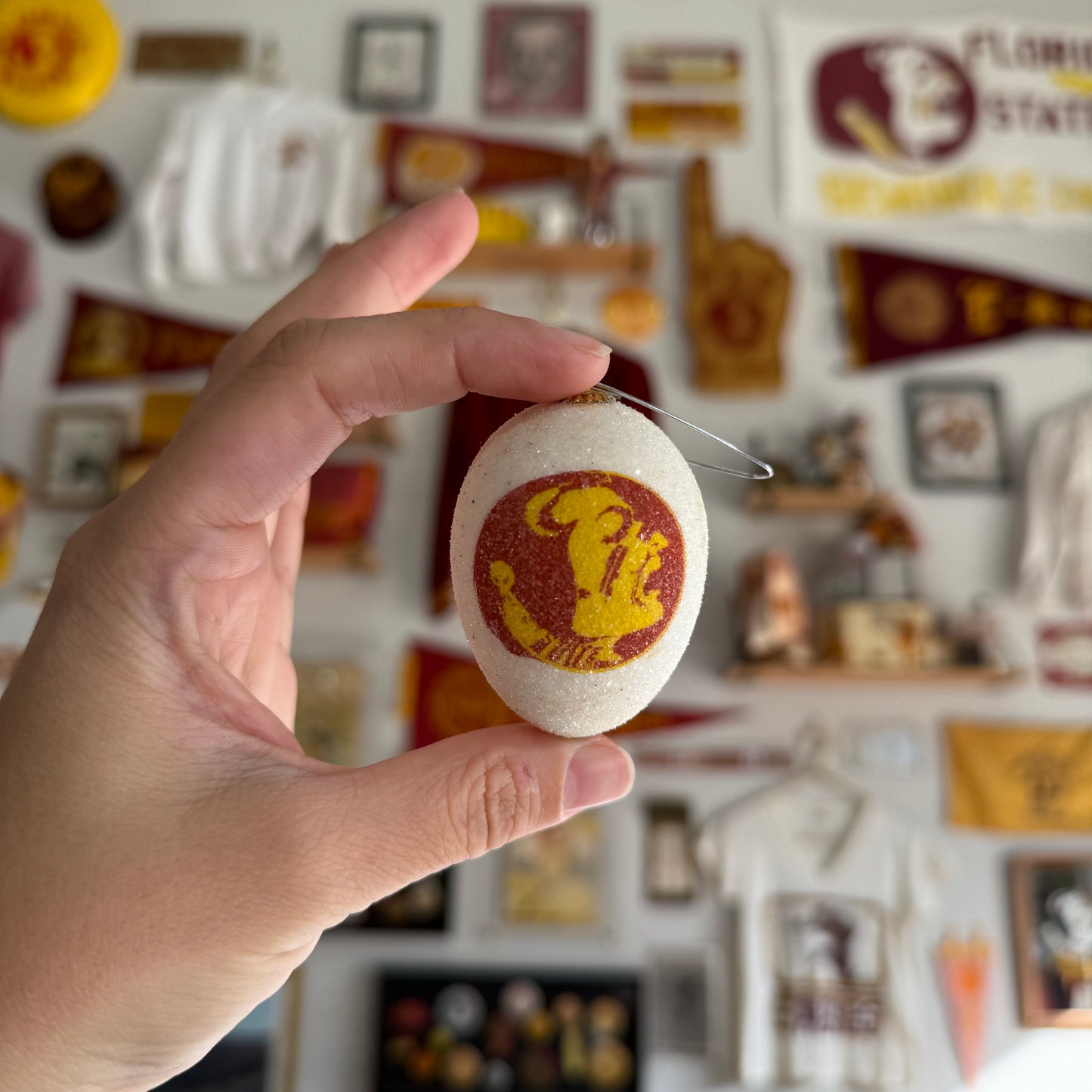 FSU Egg Ornament