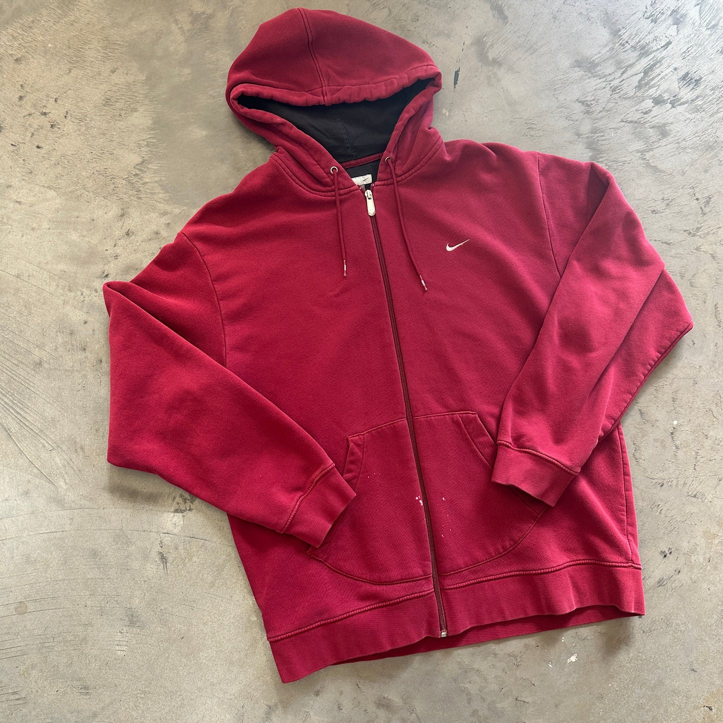 Garnet Nike Zip Up Hoodie (As-Is)