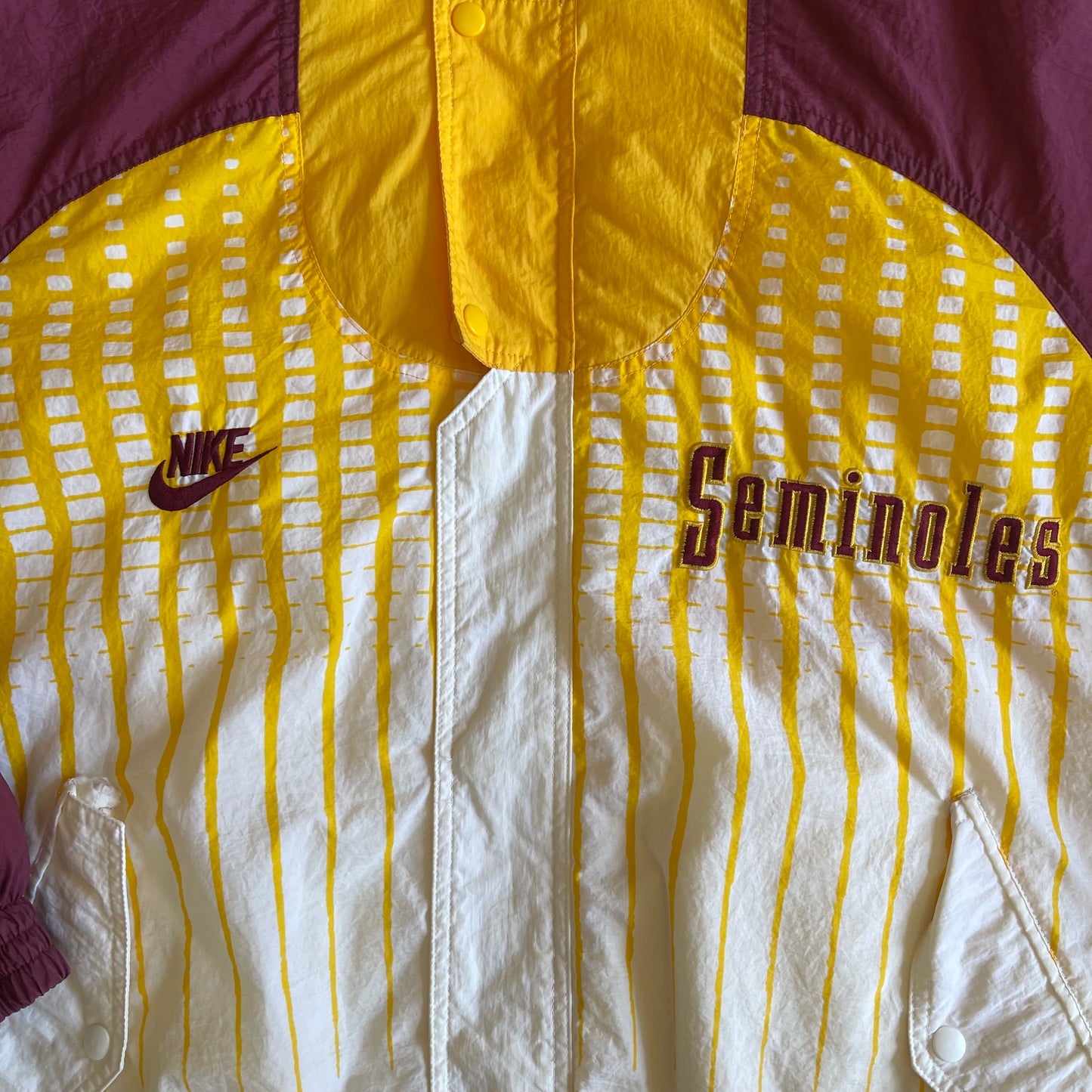 FSU White Nike Tribal Puffer Jacket