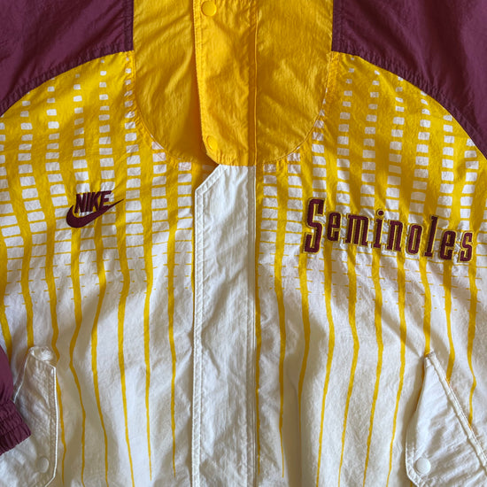 FSU White Nike Tribal Puffer Jacket