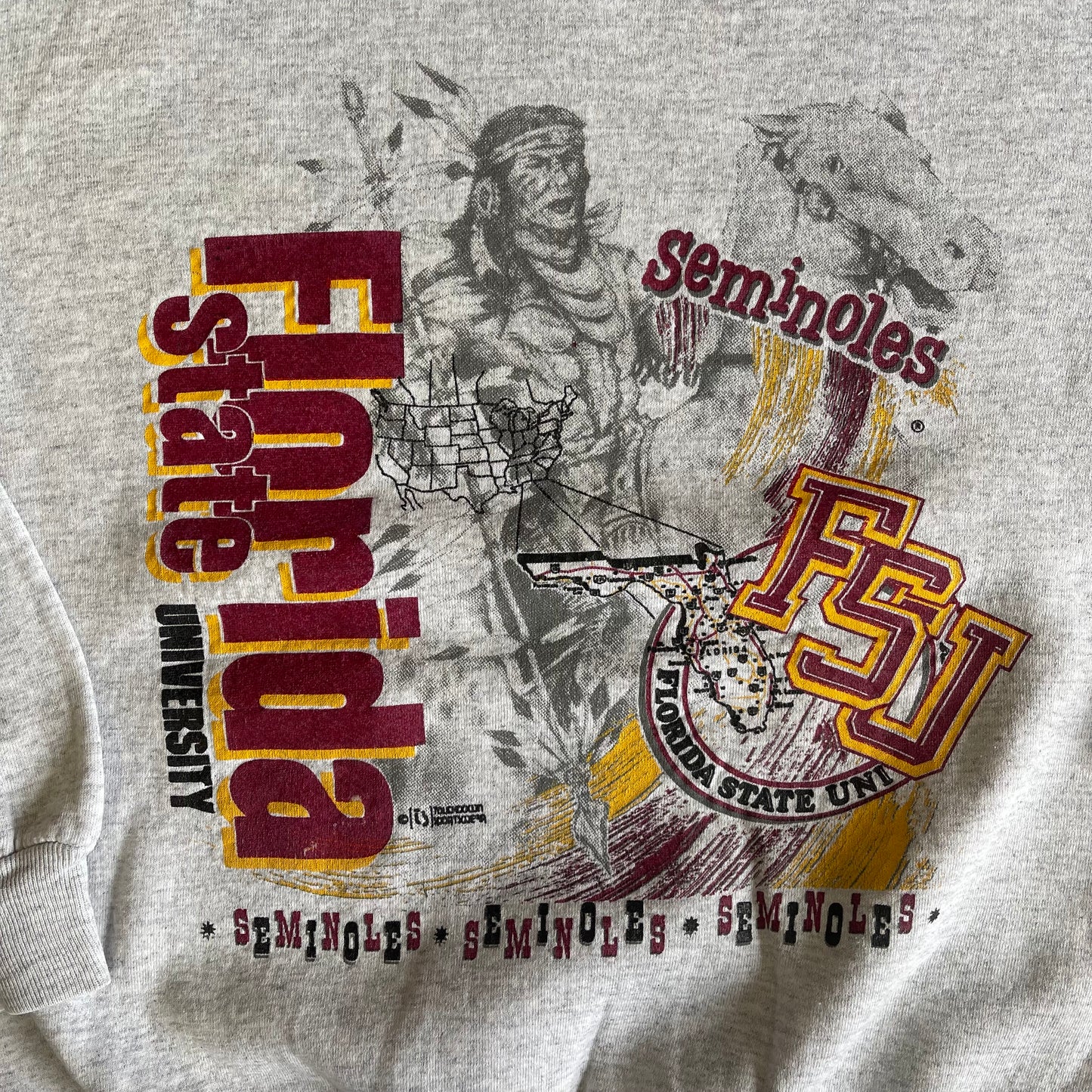 Florida State Map Crewneck