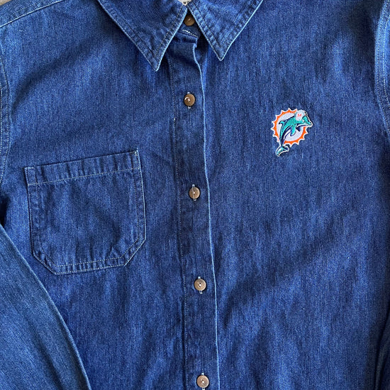 Miami Dolphins Denim Shirt