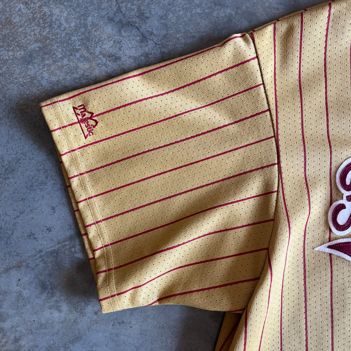 Gold FSU Majestic Baseball Jersey - XL