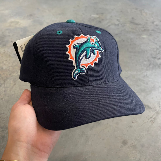 Dolphins Logo Navy Dad Hat