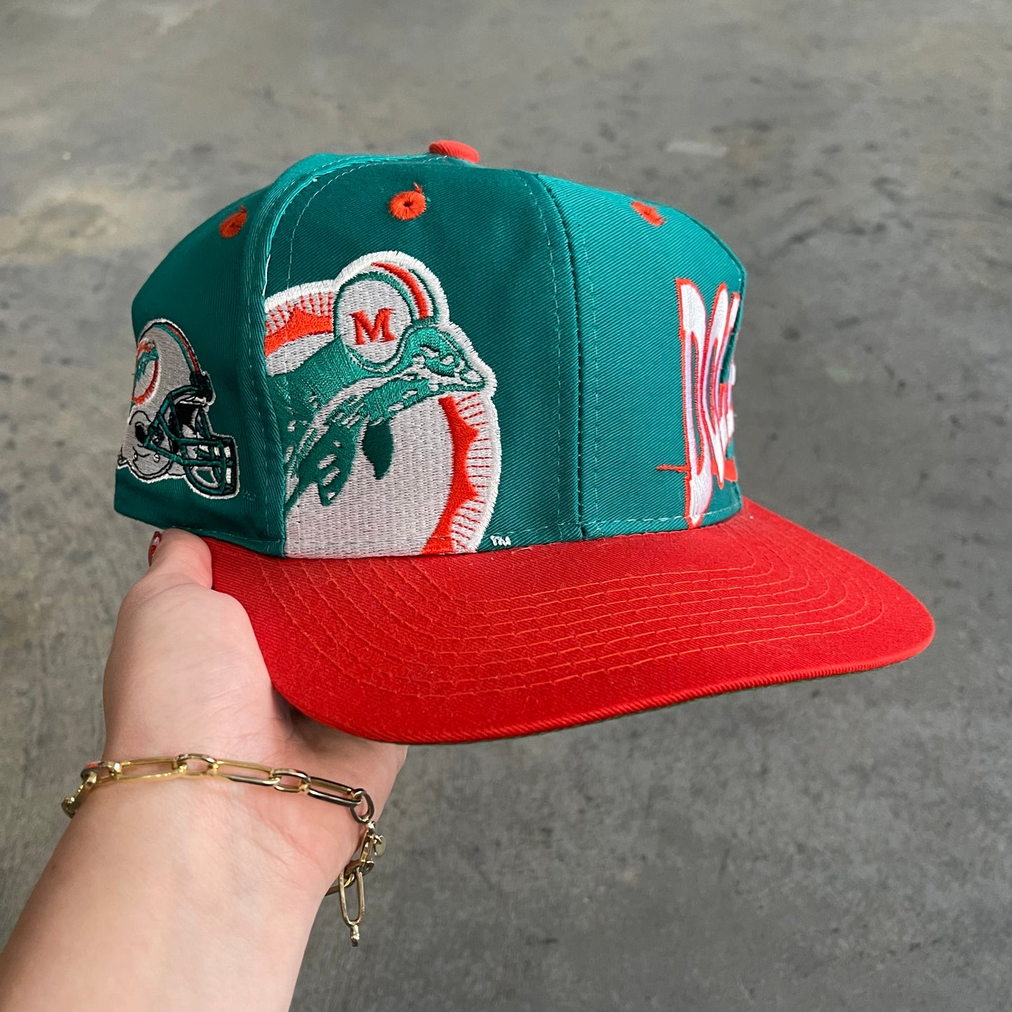 Dolphins Big Logo Logo Athletic Hat