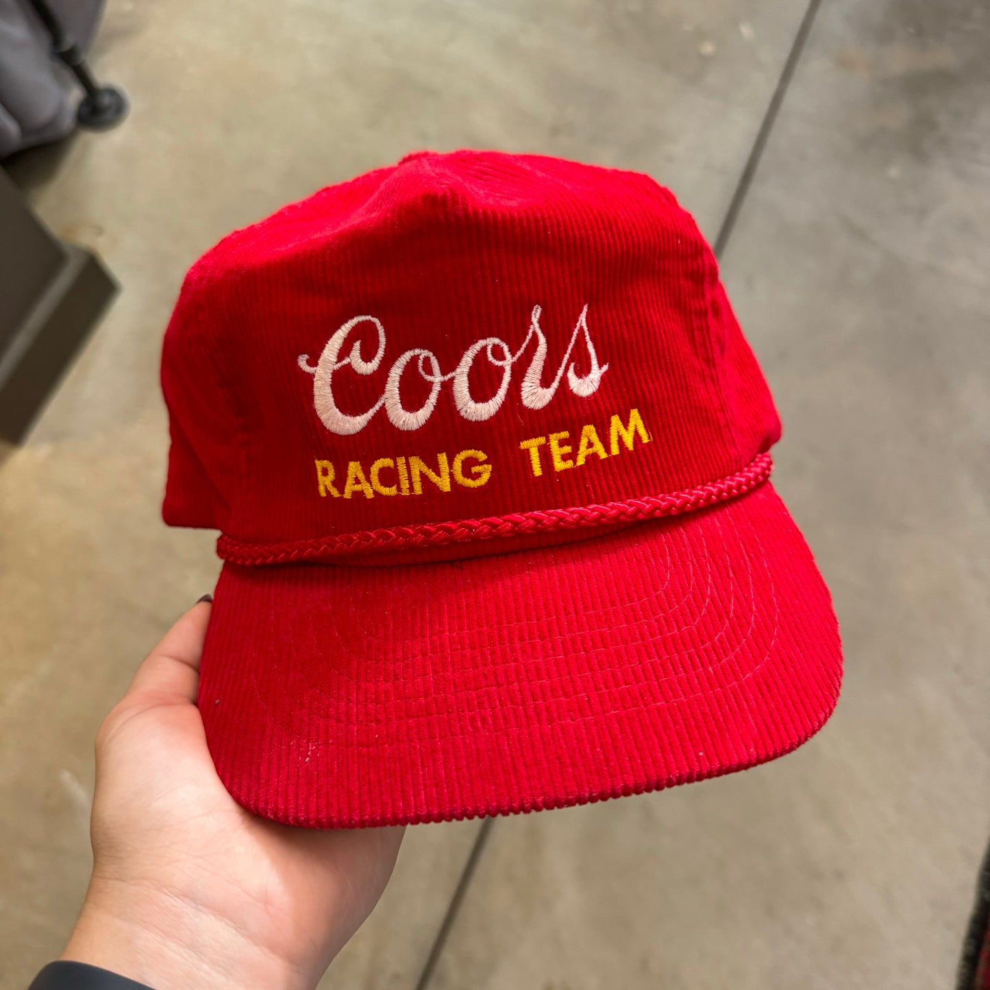 Corduroy Coors Racing Team Hat