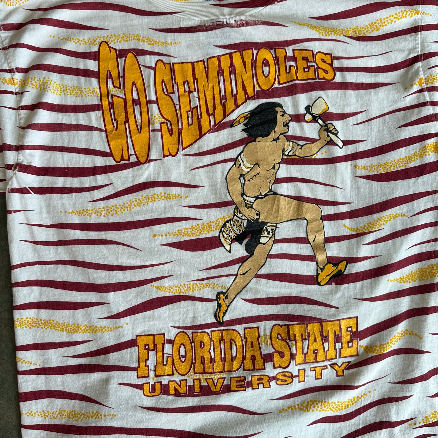 Go Seminoles Stripe AOP Shirt - XL