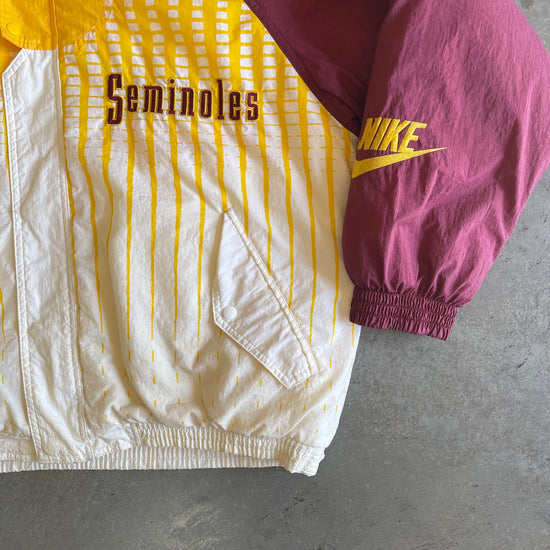 FSU White Nike Tribal Puffer Jacket