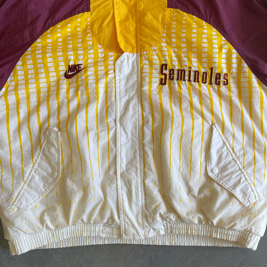 FSU White Nike Tribal Puffer Jacket