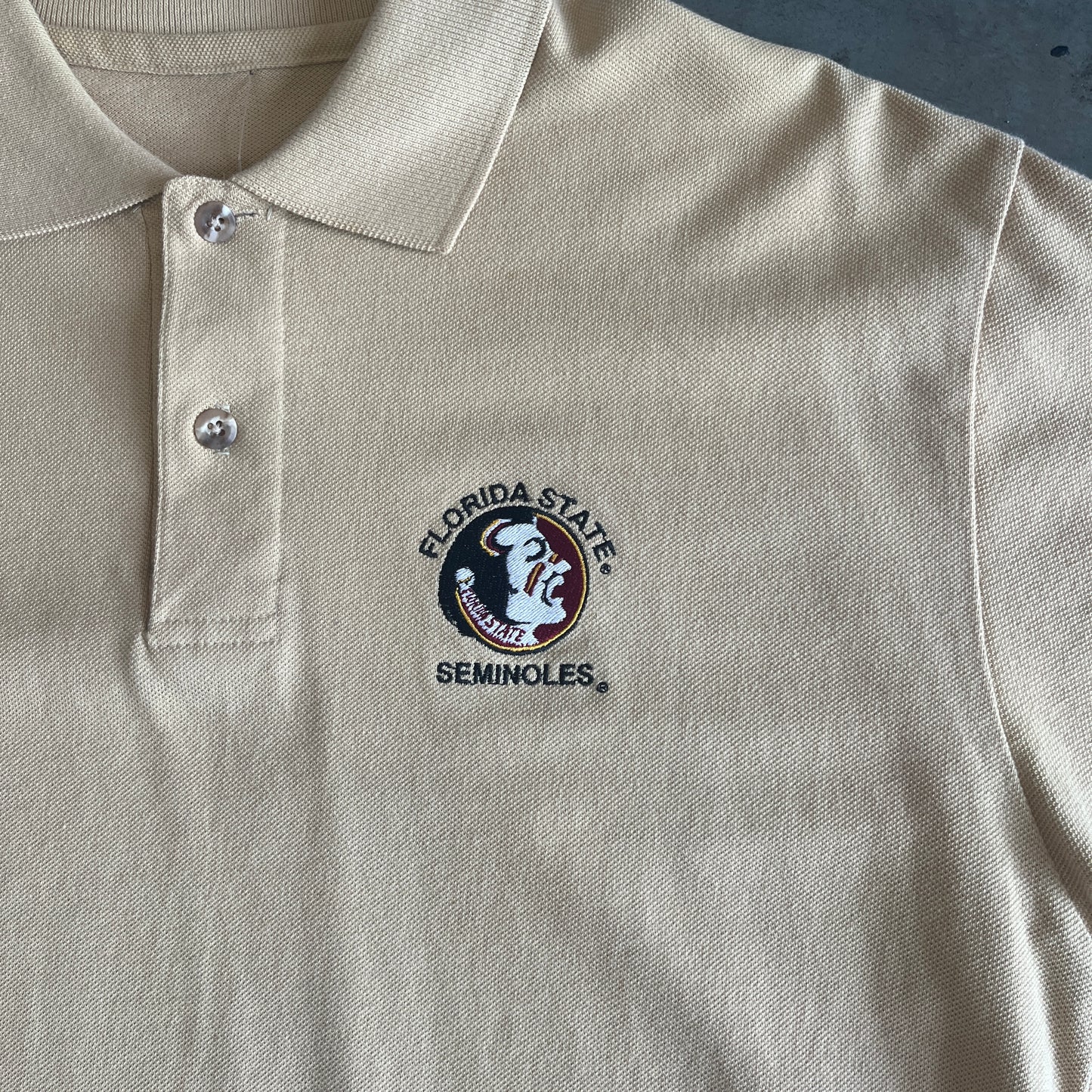Gold FSU Polo - M
