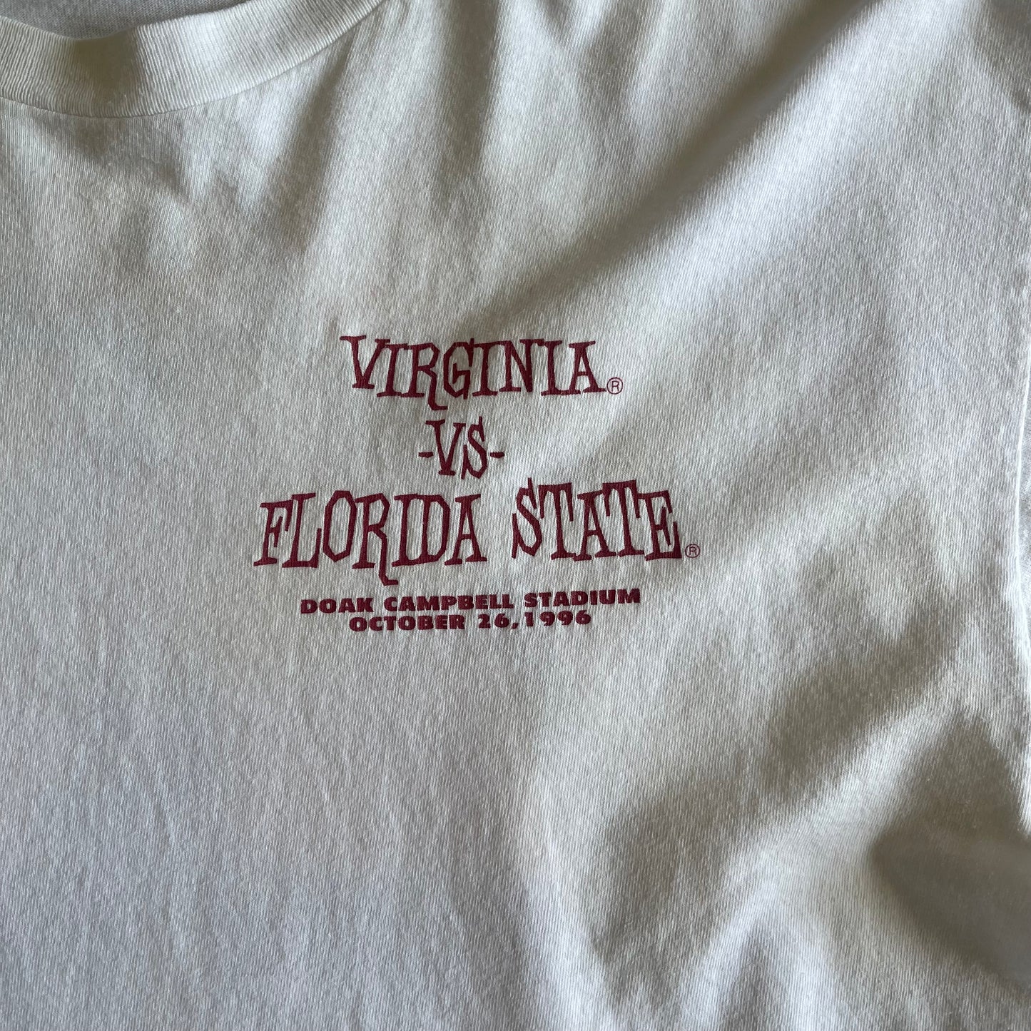 1996 FSU vs. UVA Shirt